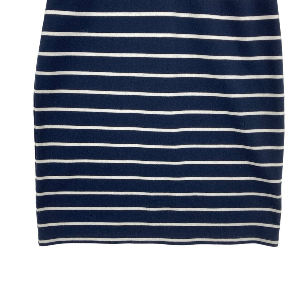 Tommy Hilfiger Navy Blue & White Striped Cotton Blend Knit Dress (Size Medium) - Picture 8 of 11